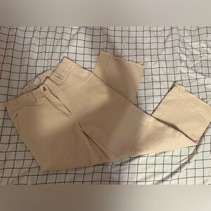 Oak & Fort Wide Leg Cream Pants